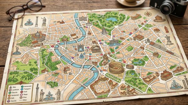 Carte touristique de rome : les avantages incontournables